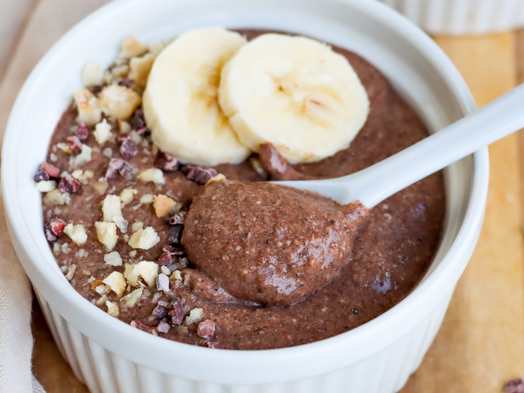 Creamy chocolate chia pudding